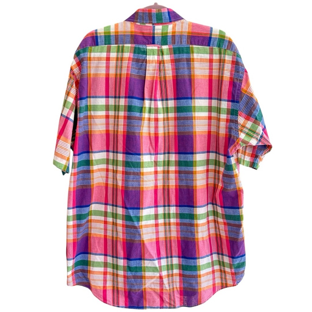 Overton Men’s Short Sleeve Plaid Button Down Shirt Sz XL - Picture 2 of 5